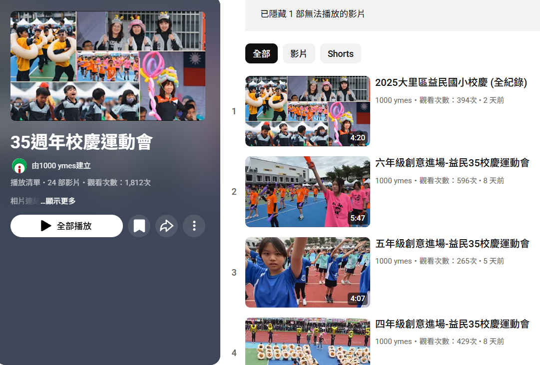 2025大里區益民國小校慶精彩影音